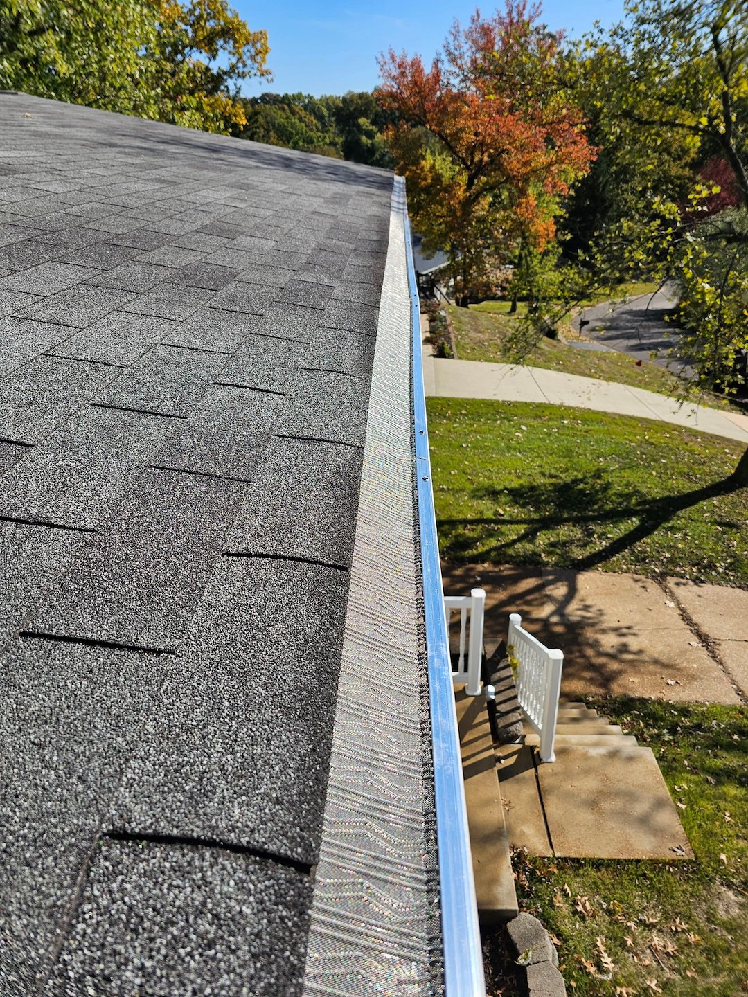 Leafblaster Pro Gutter Guard installation in Valley Park, MO.